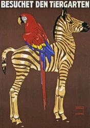 Poster Advertising Hellabrunn Zoo in Munich