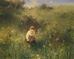 Girl in a Field, 1857