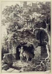 Composition design from the study period at the Dresden Academy