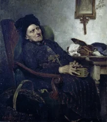 Old Woman in Interior