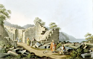 Ruins of an Ancient Temple in Samos, plate 58 from 