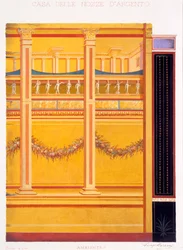 Wall decorations from the House of the Silver Wedding, Pompeii