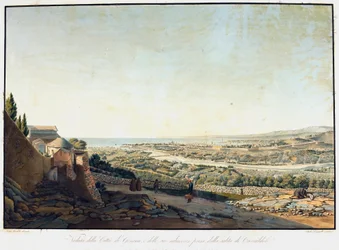 View of Genoa and Surroundings from the Road to Camaldoli