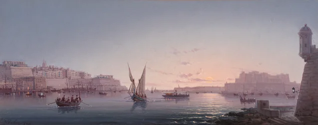 Grand Harbour, Malta, from Corrodino