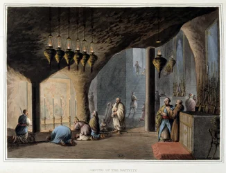 Cave of the Nativity in Bethlehem - in 