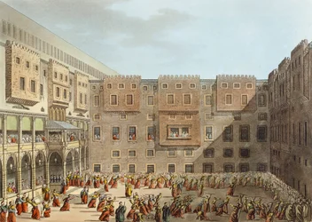 Mameluke Practice in Front of the Palace of Mourad Bey in Cairo