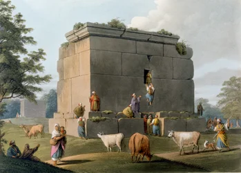 Monument between Tripoli and Tortosa, engraved by William Watts, 1806