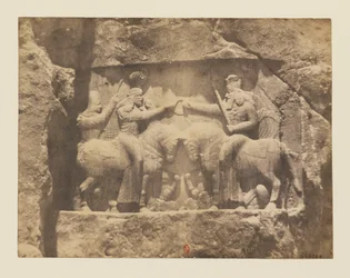 View 10 - Naqsh-e Rostam. Rock Relief. Investiture of Ardeshir I by the God Ahura-Mazda