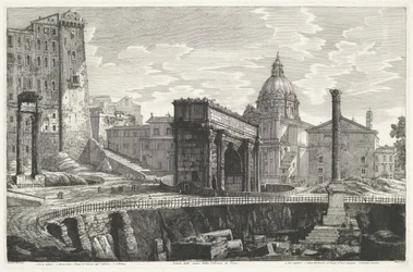 The Column of Phocas at the Roman Forum