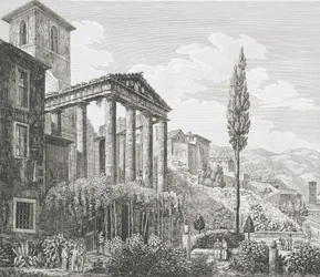 Temple of Hercules at Cora, from 