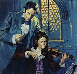 Eugene Delacroix was a frail child who showed an early talent for the violin