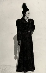 Model presents an article created by the Italian couture house 