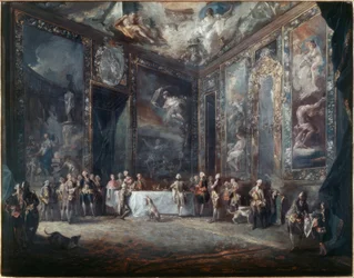 Charles III Dining in the Presence of the Court