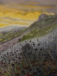 Golden Mountain Sunset