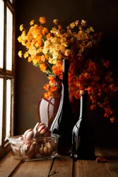 Rustic Garlic and Flowers