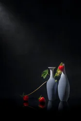 Moody Strawberry Vases