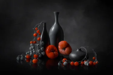Moody Tomato Still Life