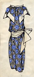 Design for a dress, 1924