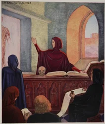 Henri de Mondeville teaching anatomy, University of Montpellier