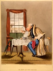 As Hot as the Deuce!, print made by George Hunt, 1827
