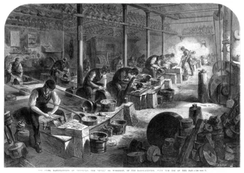 Steel manufactures of Sheffield, Yorkshire