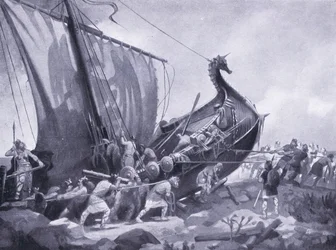Magnus sails around the Mull of Cantyre AD1098