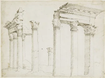 Remains of the Temple of Minerva on the Forum of Nerva
