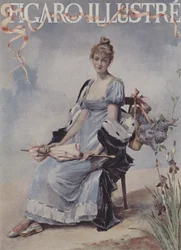 May Flowers. Cover of Le Figaro Illustre, May 1894
