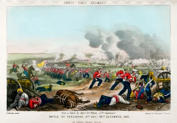 Thirty First Regiment, Battle of Ferozeshah, 2nd Day, 22nd December 1845