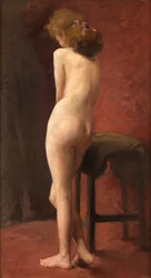 Studio Nude in Red