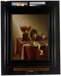 A Still Life of a Rummer, a Peeled Lemon and an Overturned Tazza