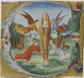 Saint Mary Magdalen Surrounded by Angels