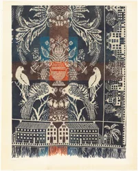 Boston Town Coverlet, 1935-1942