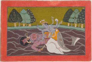 Matsya, the fish incarnation of Vishnu