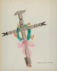 Carved Cross - Grave