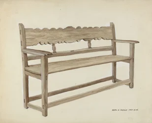 Church Bench - Wooden