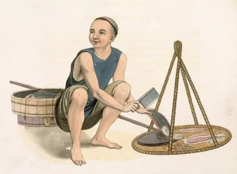 A Fishmonger (plate 39 from 