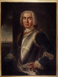 Portrait of the Knight Pierre Andre de Suffren of Saint Tropez, Bailiff of Suffren (1729-1788)