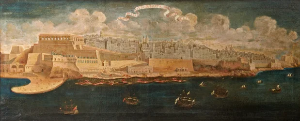 Prospect of the City of Malta from the East, 1680