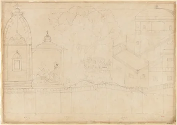 Indrajit Makes Offerings: Folio from the Siege of Lanka Series