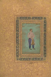 Portrait of Prince Danyal, Folio from the Shah Jahan Album (recto)
