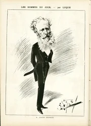 Illustration of Manuel Luque (1854-1919) in La Caricature (1880)