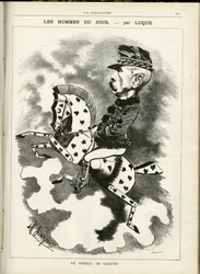 Illustration of Manuel Luque in La Caricature (1880)