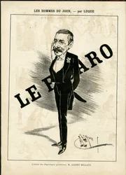 Illustration of Manuel Luque (1854-1919) in La Caricature (1880)