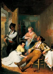 Women Visiting a Bullfighter