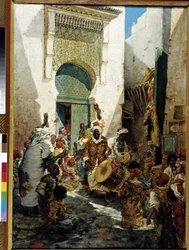 Black musicians at Algiers Party Scene in the streets
