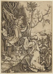 Angel Appearing to Joachim, plate 2 from the Life of the Virgin