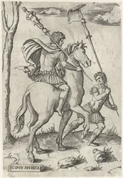 Roman Generals Scipio Africanus Major on Horseback and Scipio Africanus Minor