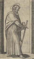 Saint Paul, sword in his right hand, from the series 
