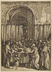 The High Priest Rejecting Joachim, plate 1 from the Life of the Virgin